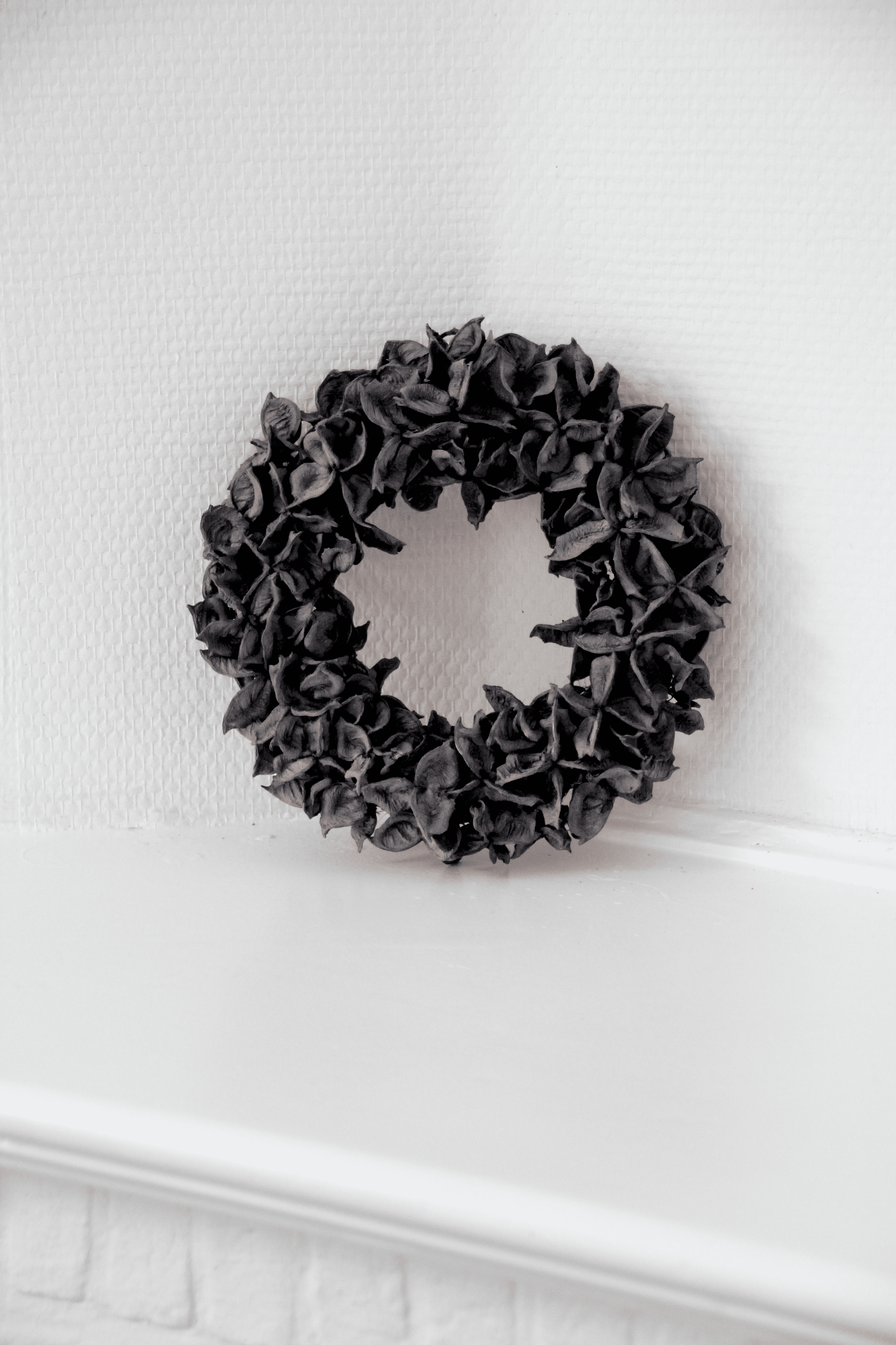 Maison d'Abri - Couronne 'Cotton Pod' (Ø20cm, Gris foncé)