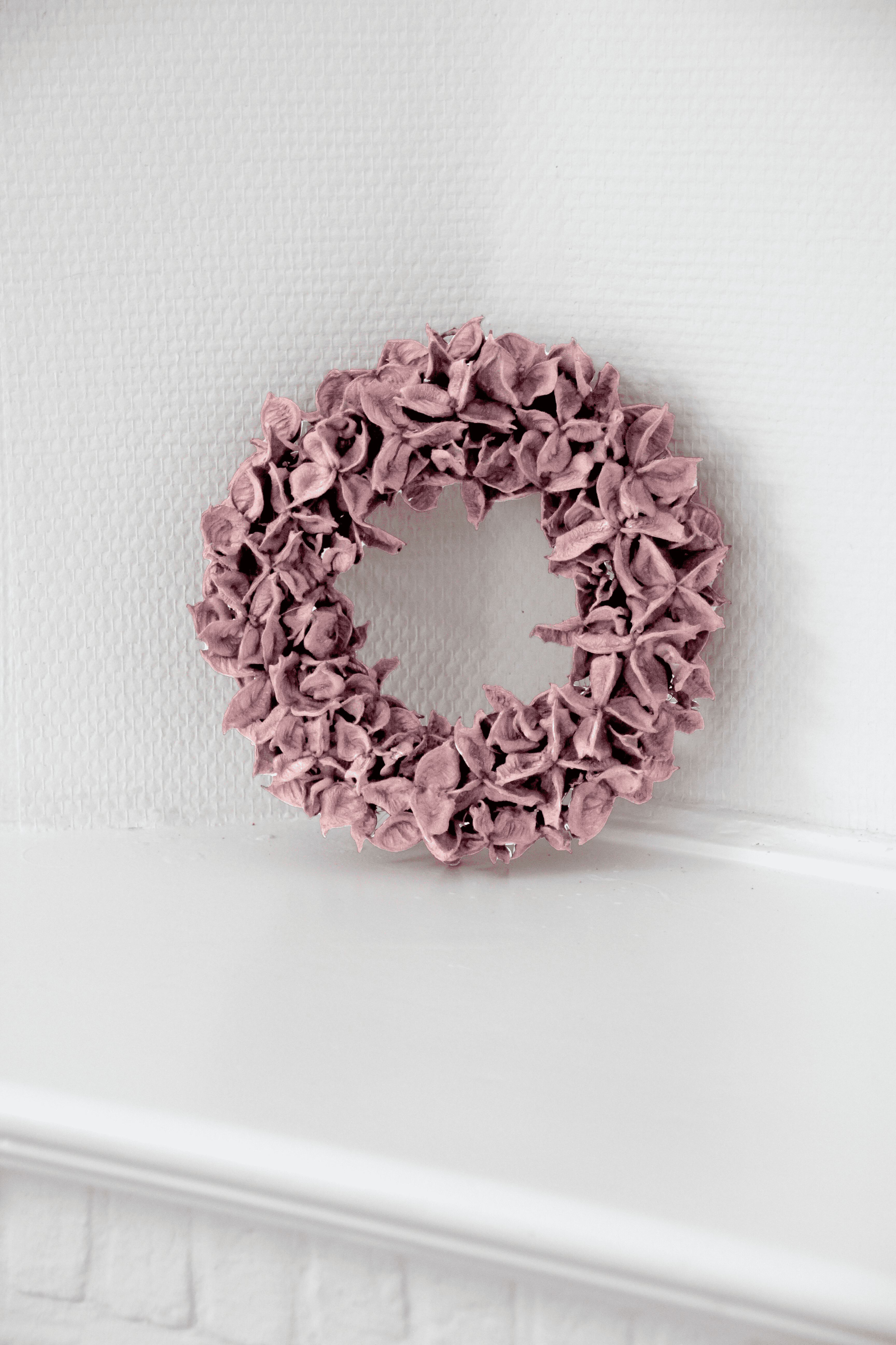 Maison d'Abri - Couronne 'Cotton Pod' (Ø20cm, Rose)