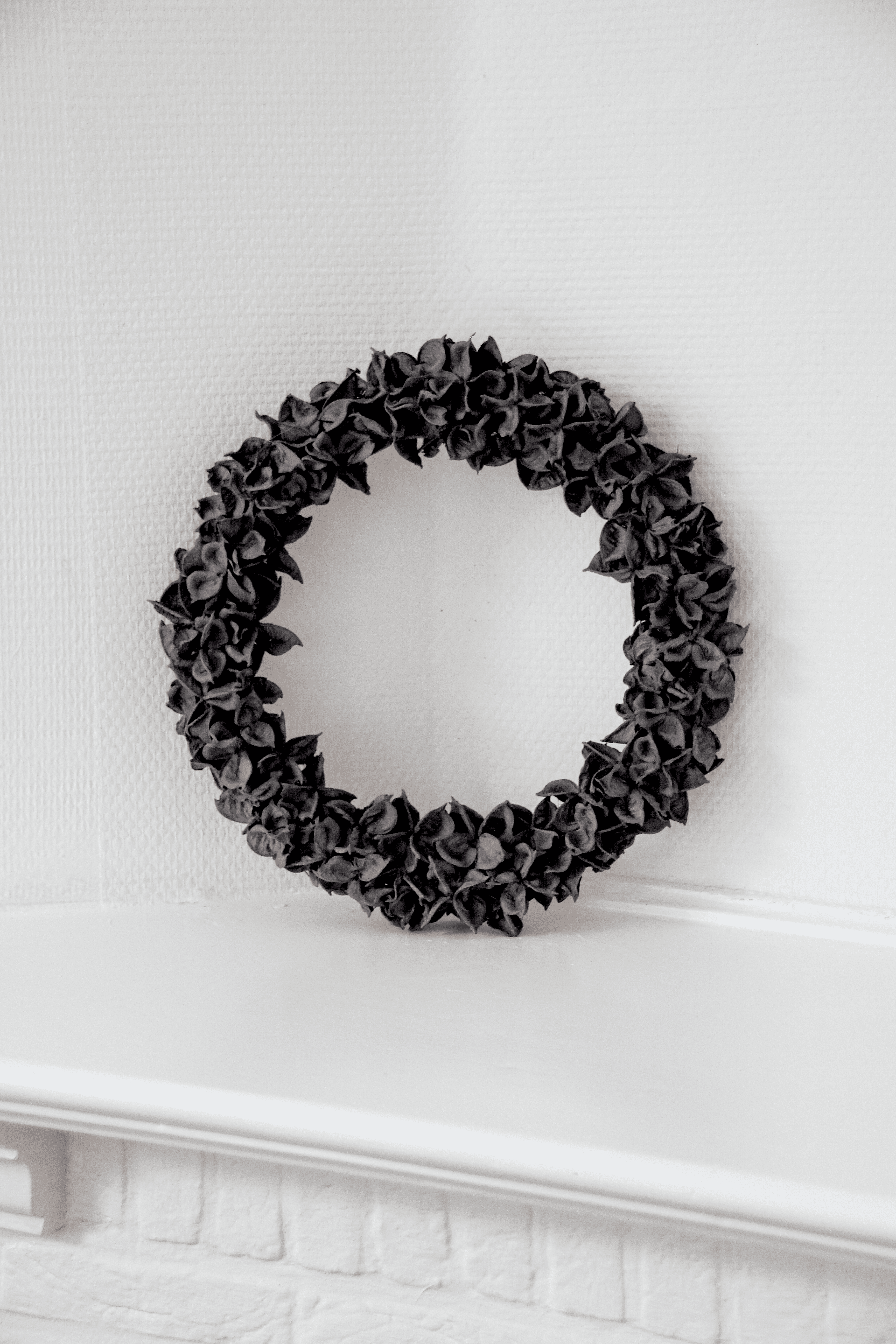 Maison d'Abri - Couronne 'Cotton Pod' (Ø30cm, Gris foncé)