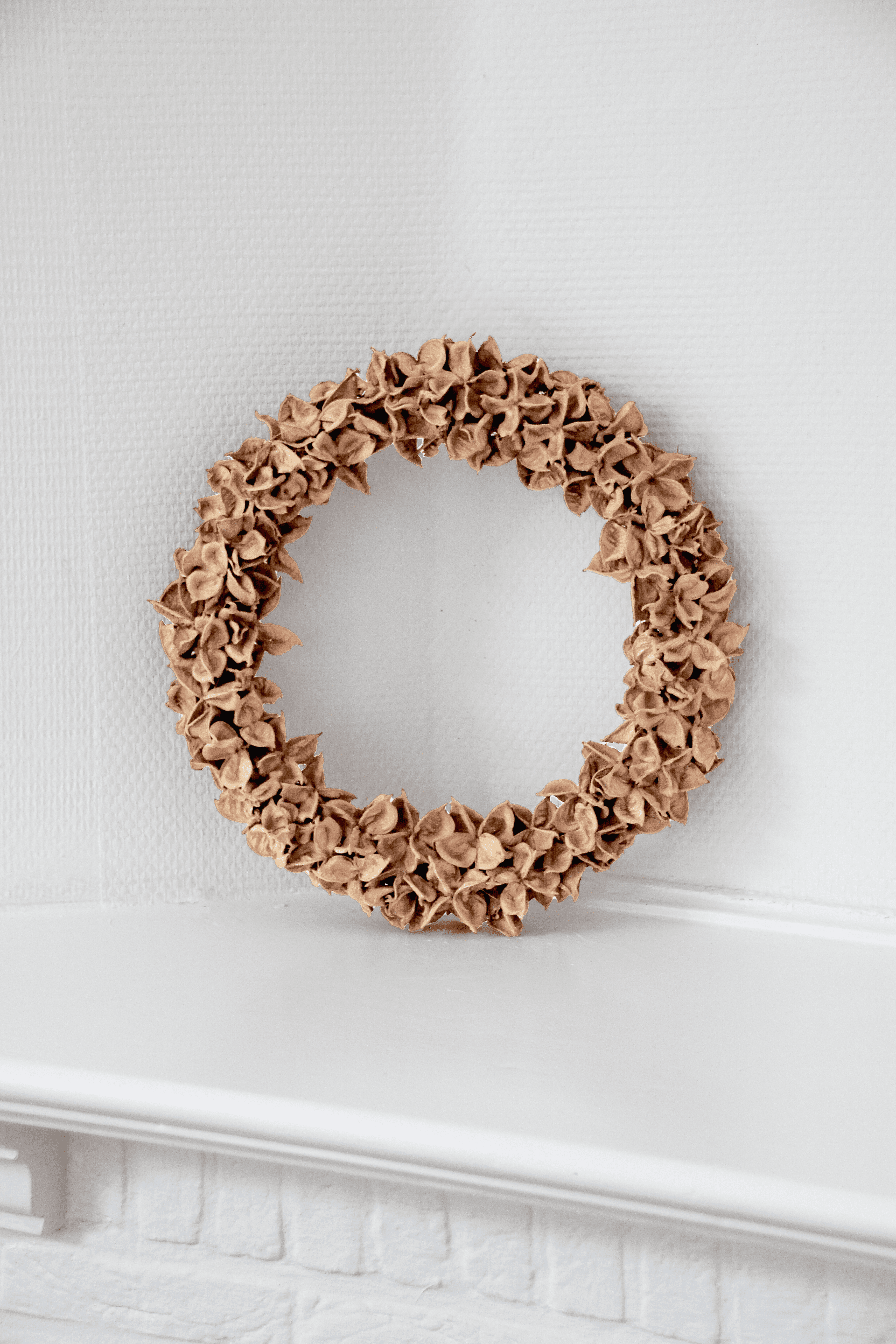 Maison d'Abri - Couronne 'Cotton Pod' (Ø30cm, Latte)