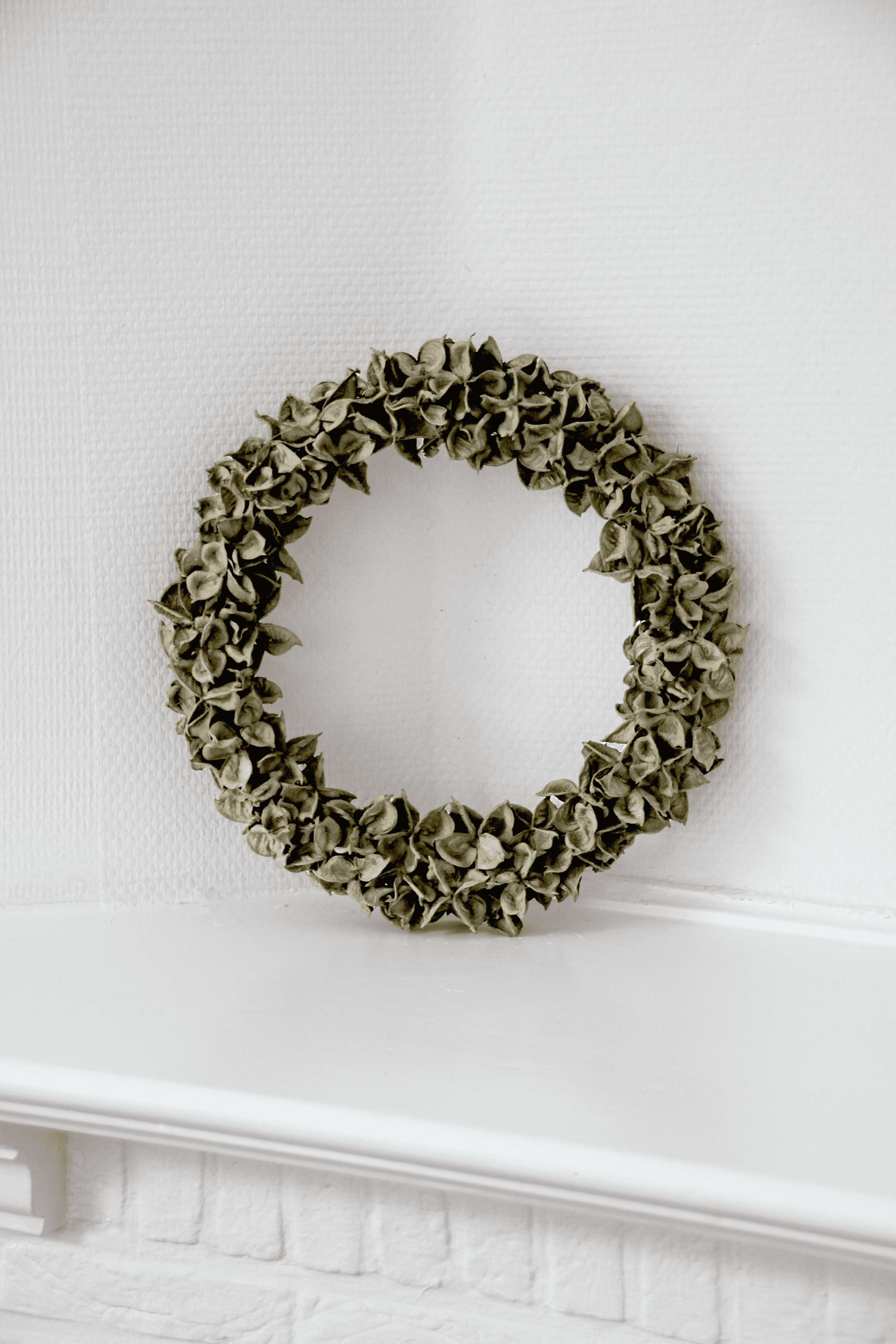 Maison d'Abri - Couronne 'Cotton Pod' (Ø30cm, Vert Laurier)