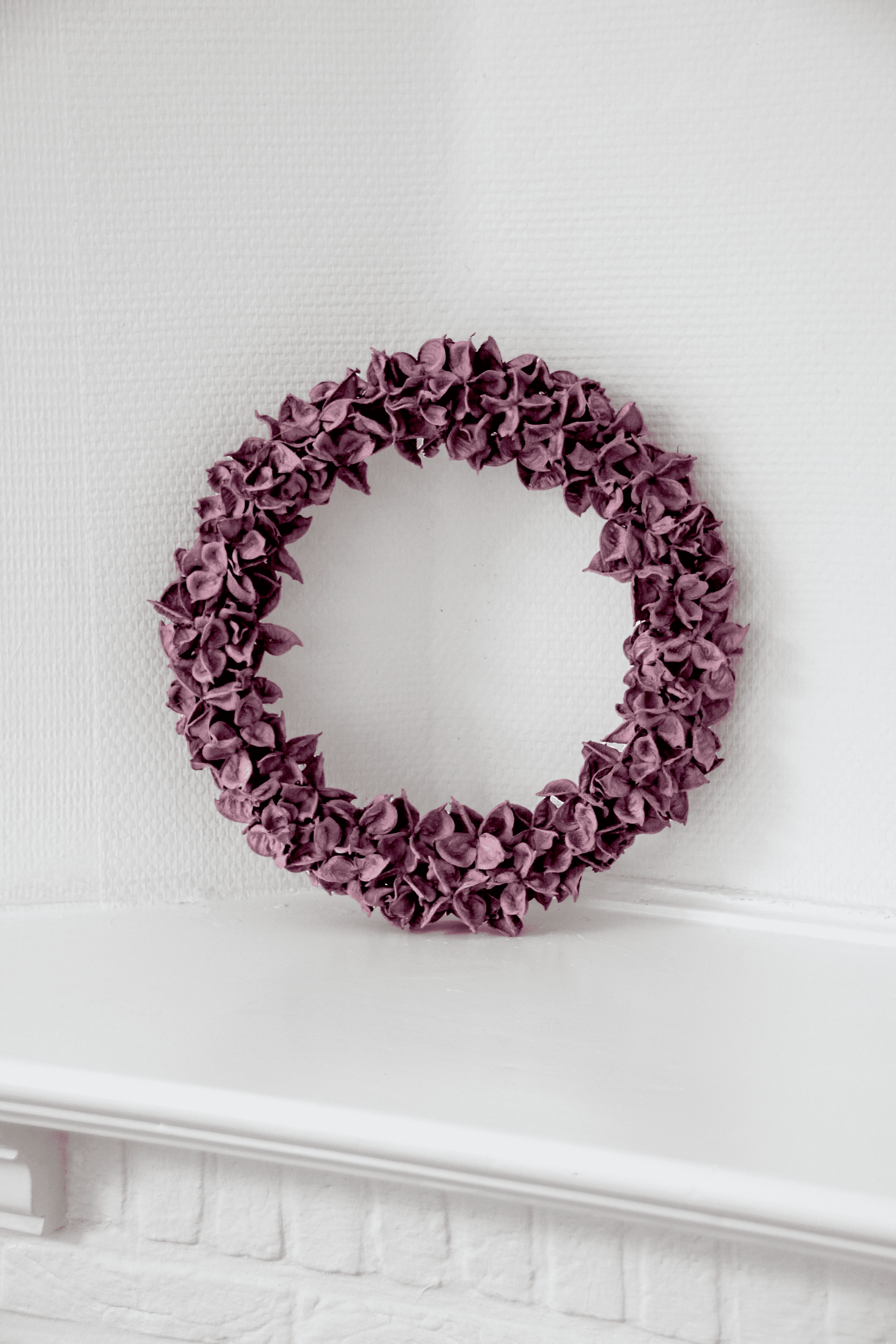 Maison d'Abri - Kranz 'Cotton Pod' (Ø30cm, Mauve)