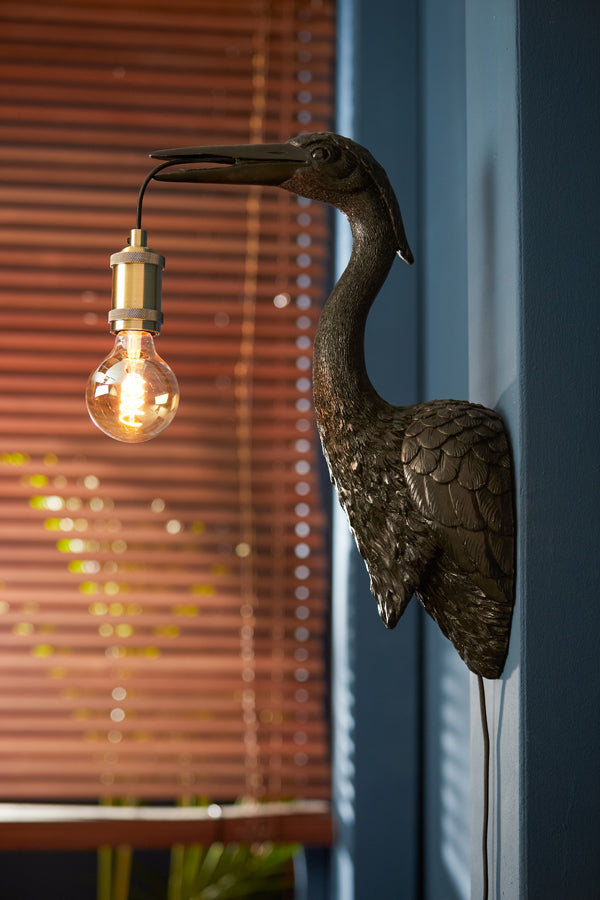 Light & Living - Wandlamp 'Crane' (Matzwart)