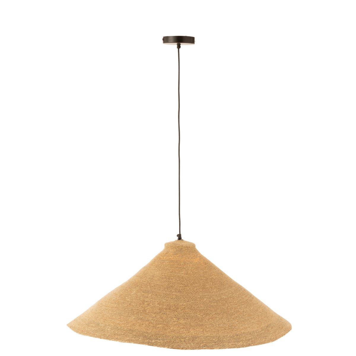 J-Line - Hangende Lamp Kegel Zeegras Naturel