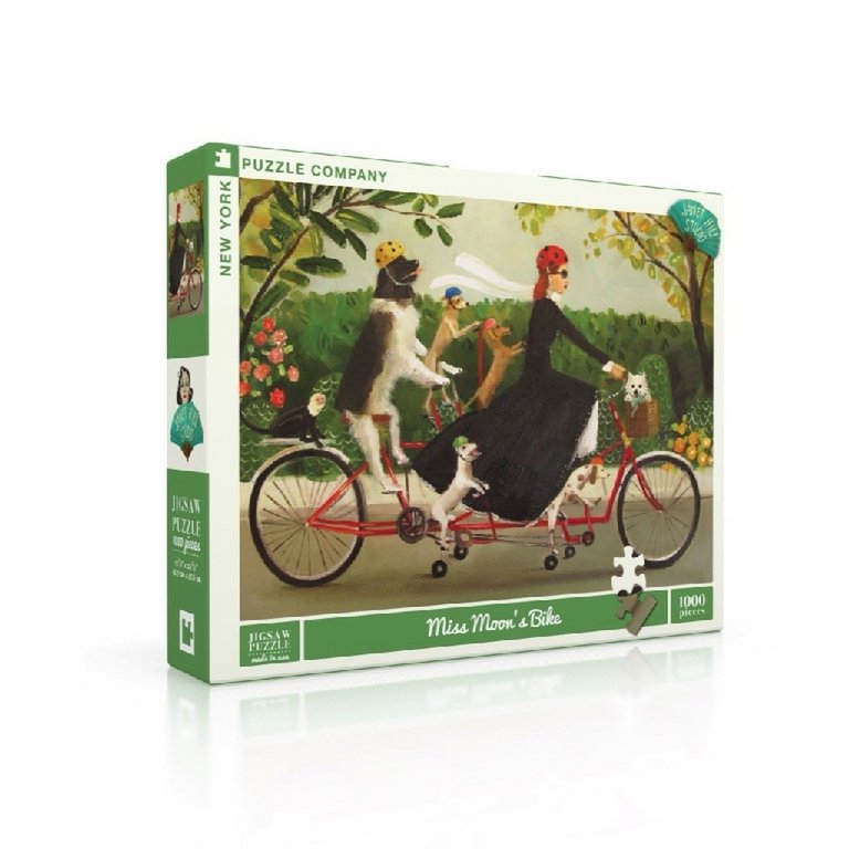 New York Puzzle Company - Puzzle „Miss Moon's Bike“ (1000 Teile)