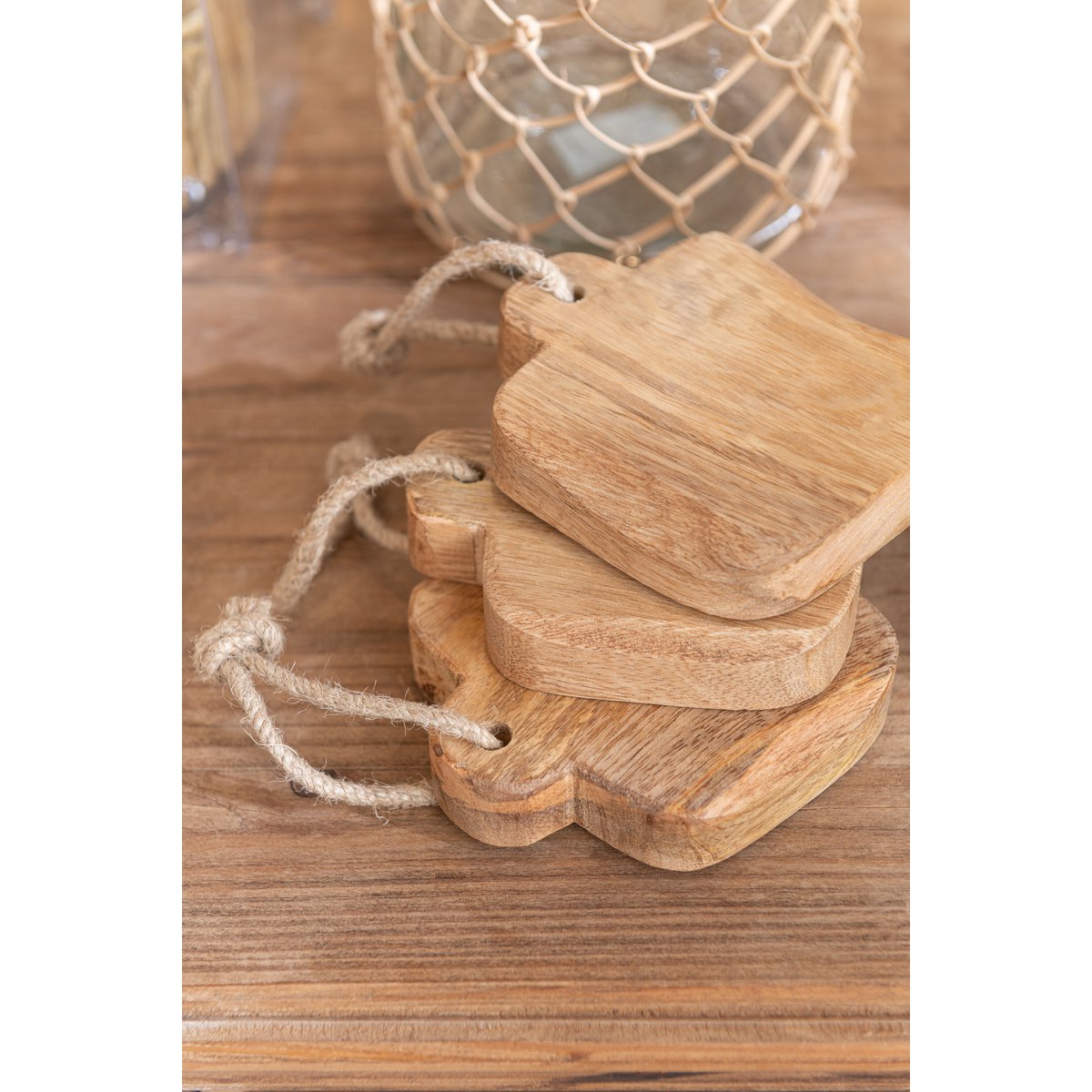 J-Line - Organic Snijplank - Hout - Naturel - Mini