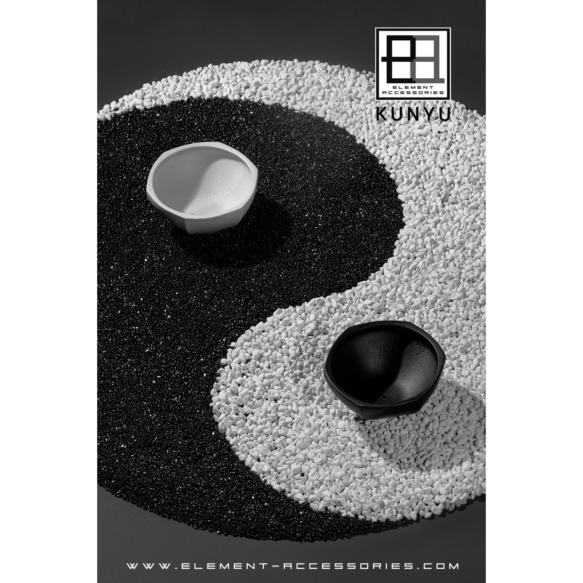 Element Accessories - Kom in moderne Aziatische stijl, hoogwaardig design en afwerking, KUNYU22ZW