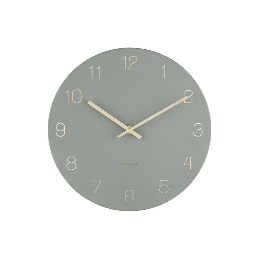 Karlsson - Horloge Murale Charme Chiffres Gravés Petit - KA5788GR