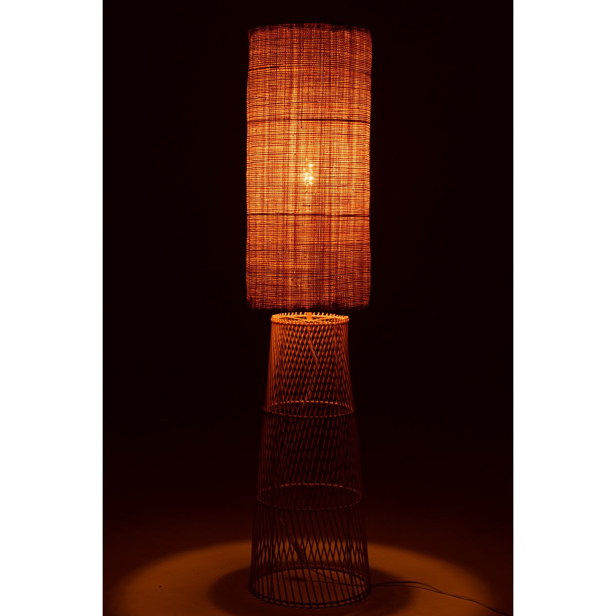 J-Line - Lampe Room Lin/Bambou Naturel