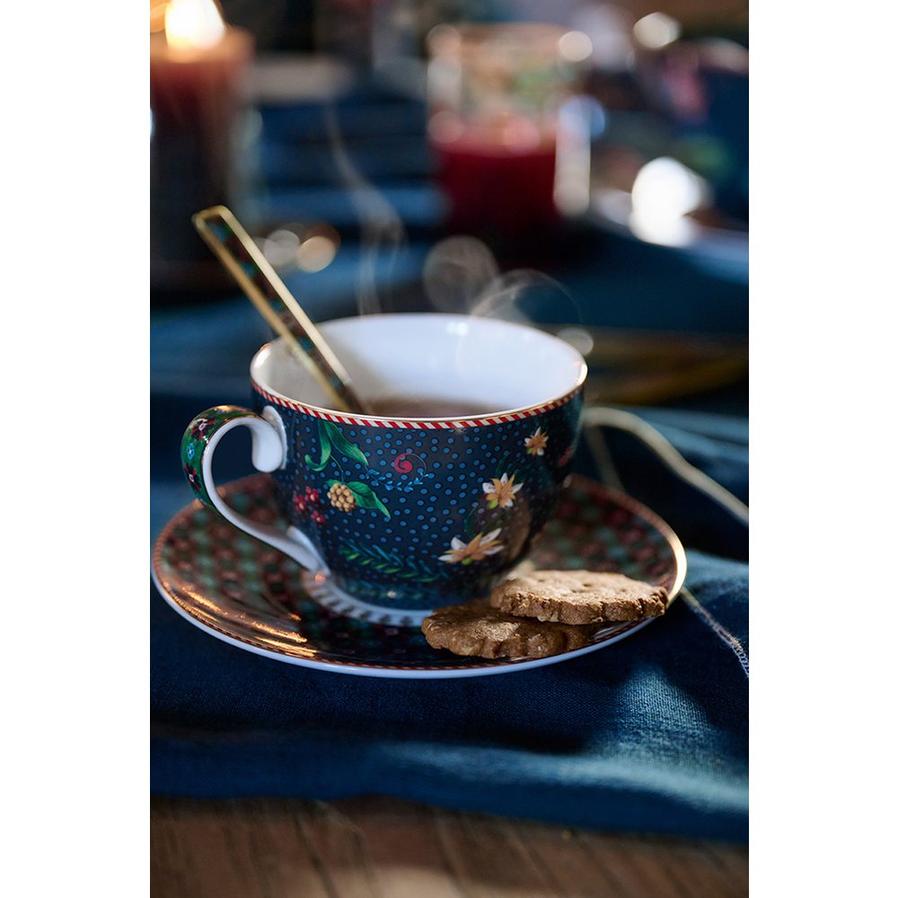 Pip Studio - Set/2 Cups and Saucers Berry Blues 280ml