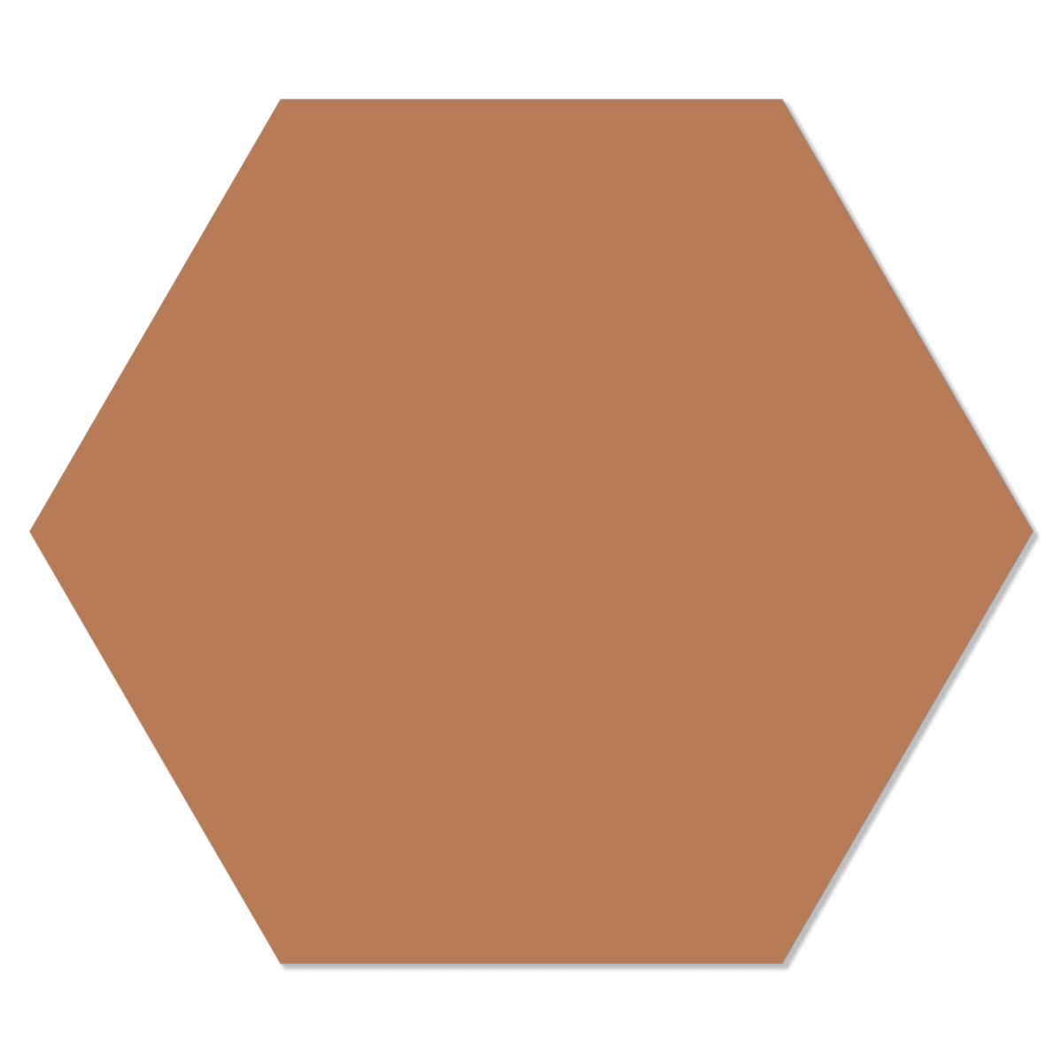 Label2X - Mur hexagonal uni terre cuite