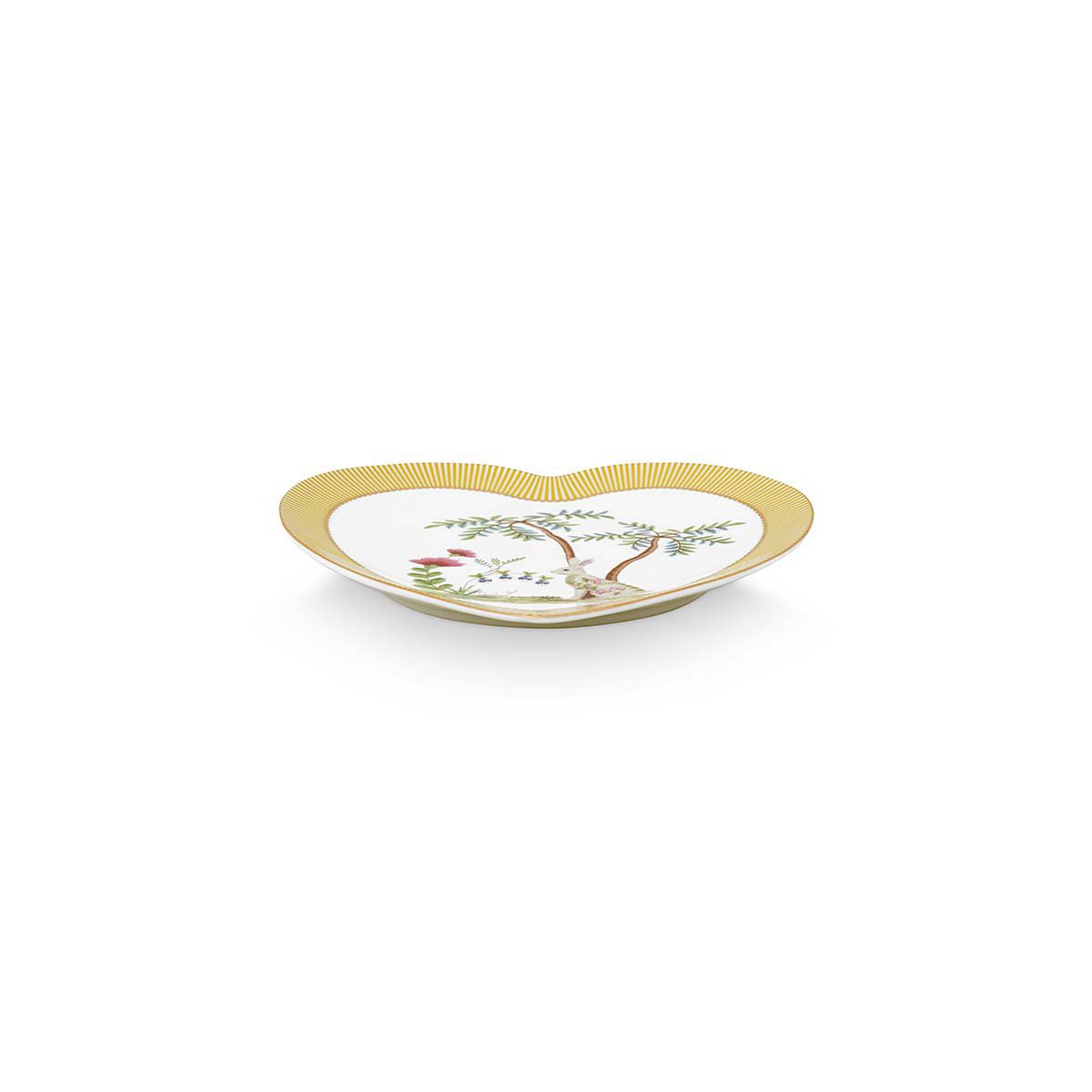 Pip Studio - Set/2 Heart Shape Plates La Majorelle Yellow 21.5cm