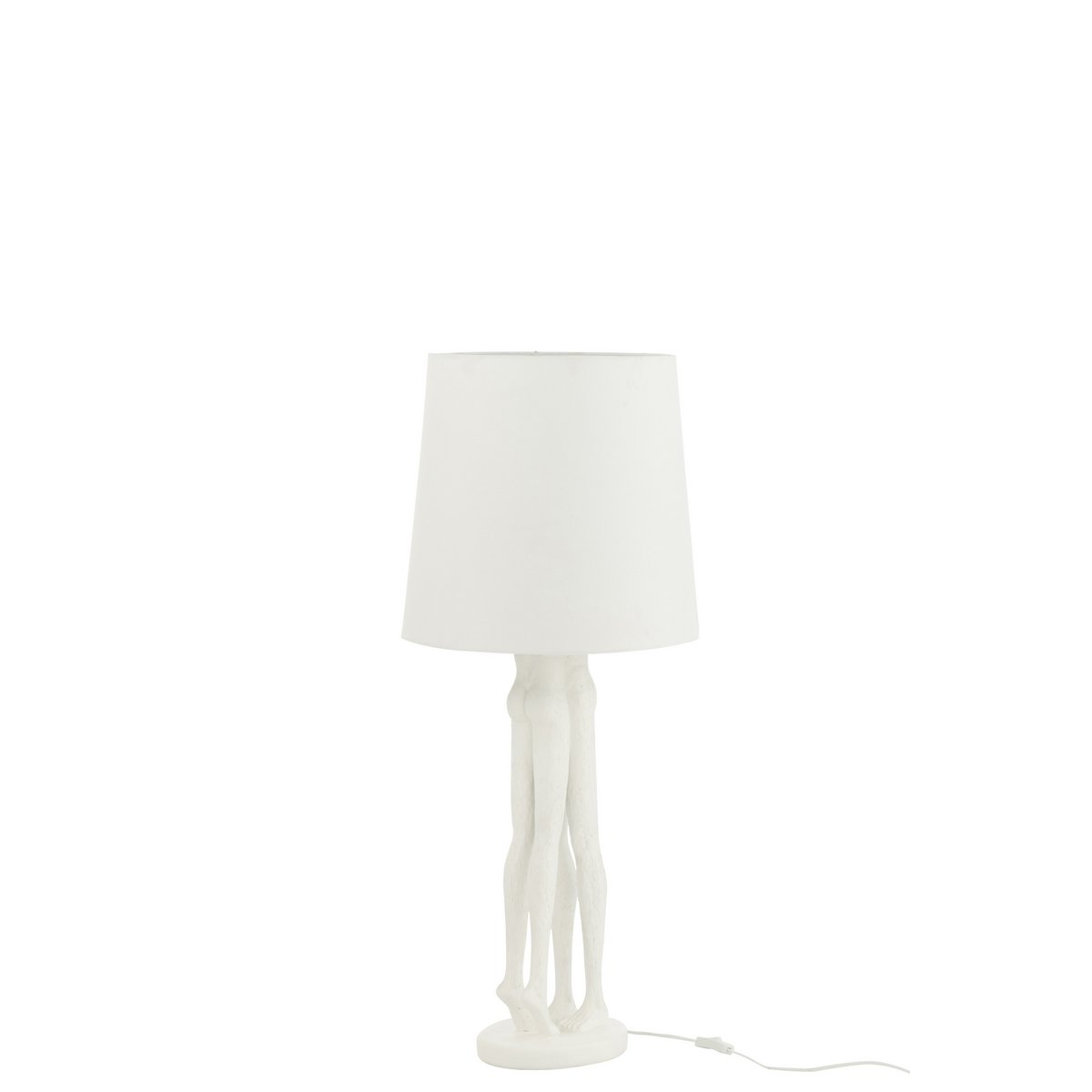 J-Line - Lampe Couple - Plastique - Blanc - Petit