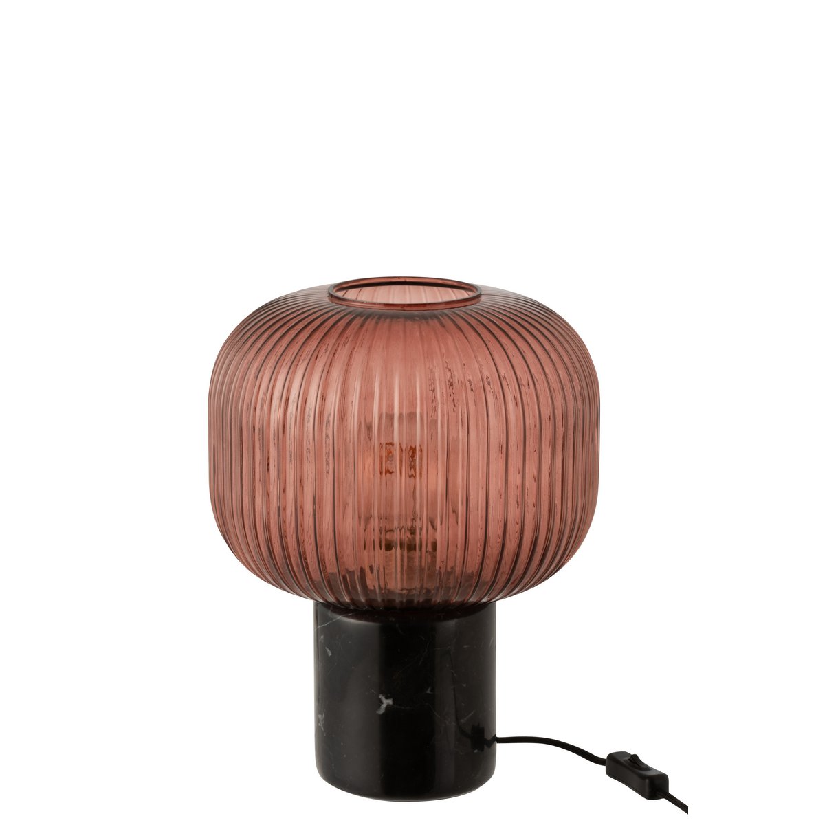 J-Line - Lampe de table 'Yufo' - Rouge/Noir