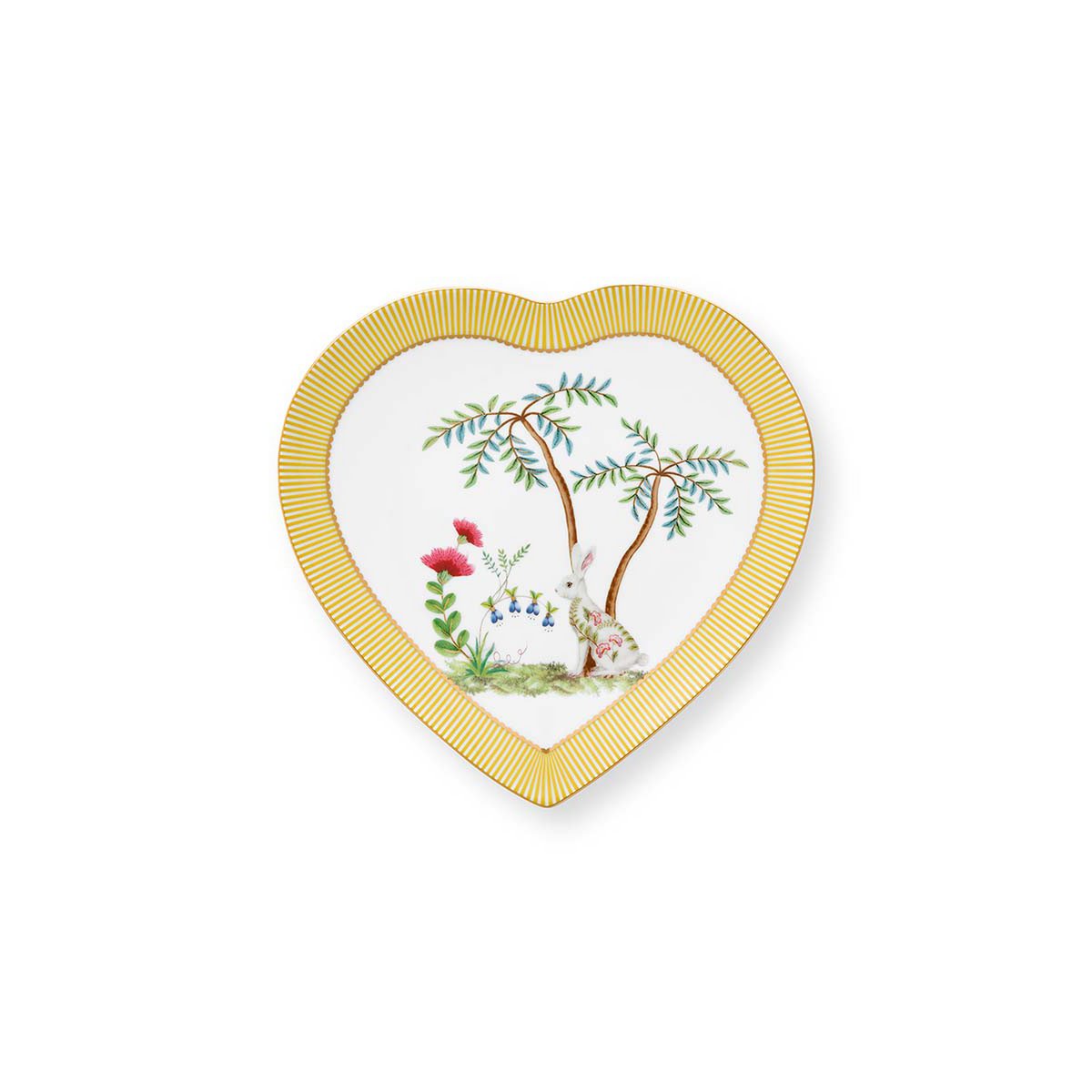 Pip Studio - Set/2 Heart Shape Plates La Majorelle Yellow 21.5cm