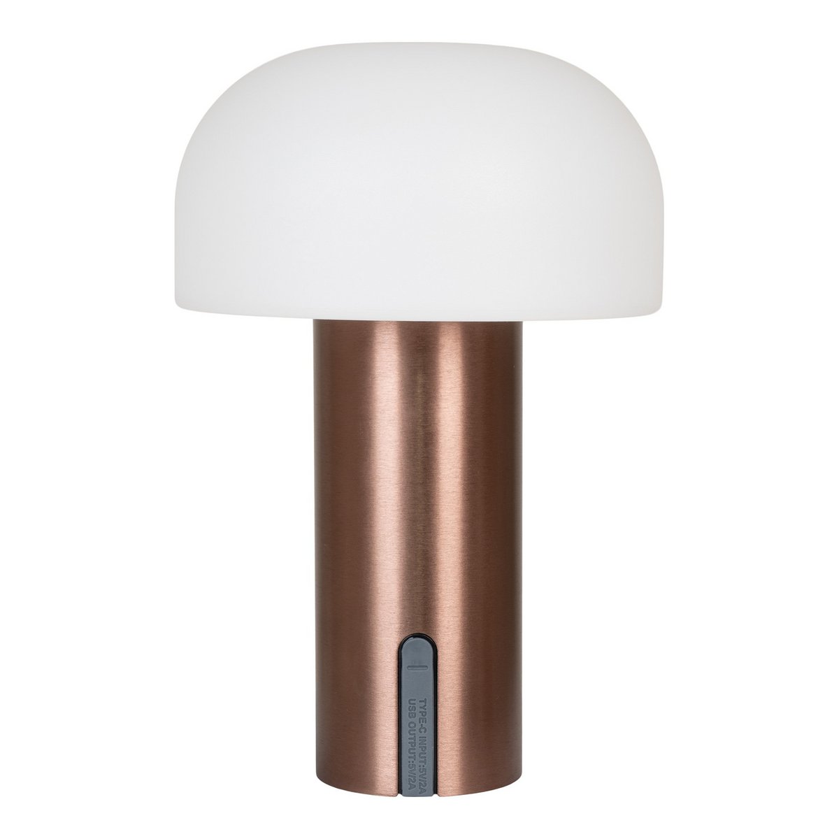 House Nordic - Soham LED Lamp - Lamp, oplaadbaar, wit/koper