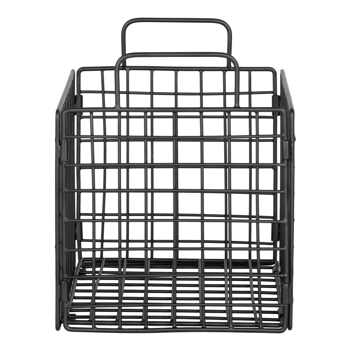 House Nordic - Mora Wire Basket - Panier en fil, fer, noir, 25x20x25 cm