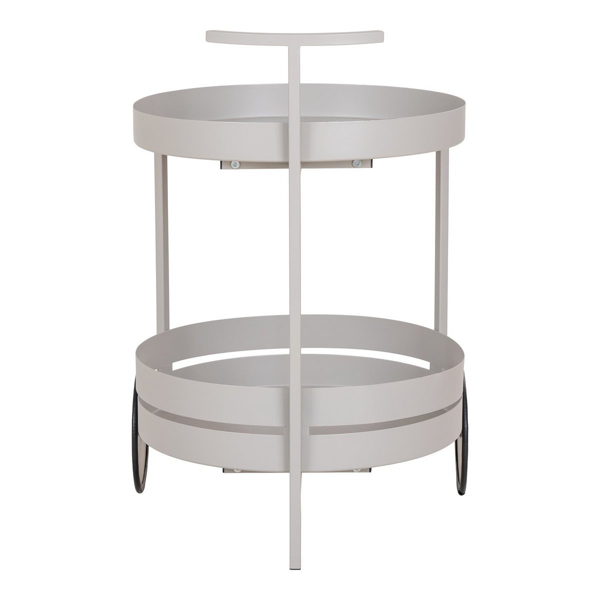 House Nordic - Beja Bar Trolley - Bar Trolley, staal, koel grijs, 2 planken, 40x49,5x61 cm