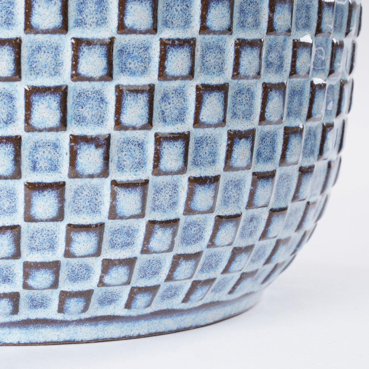 Mica Décorations - Pot de Fleur Daan - H20,5 x Ø21,5 cm - Bleu