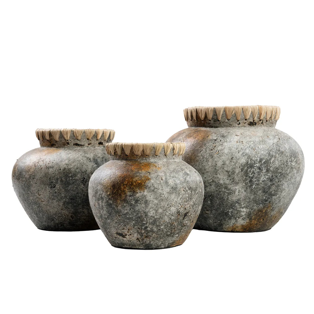 Bazar Bizar - Vase 'Styly' (Gris Antique, L)