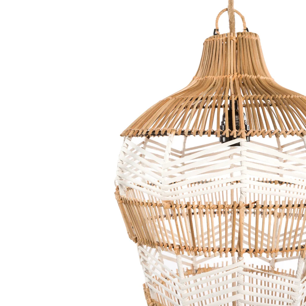 Bazar Bizar - Lampe suspendue 'Vase' (Blanc Naturel, M)