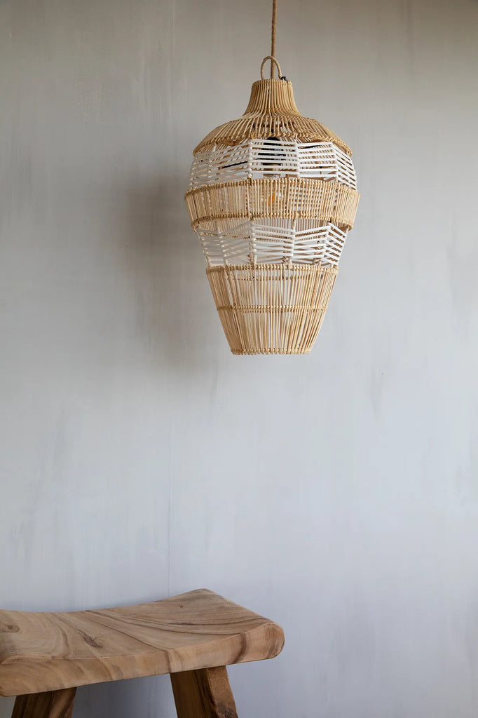 Bazar Bizar - Lampe suspendue 'Vase' (Blanc Naturel, M)