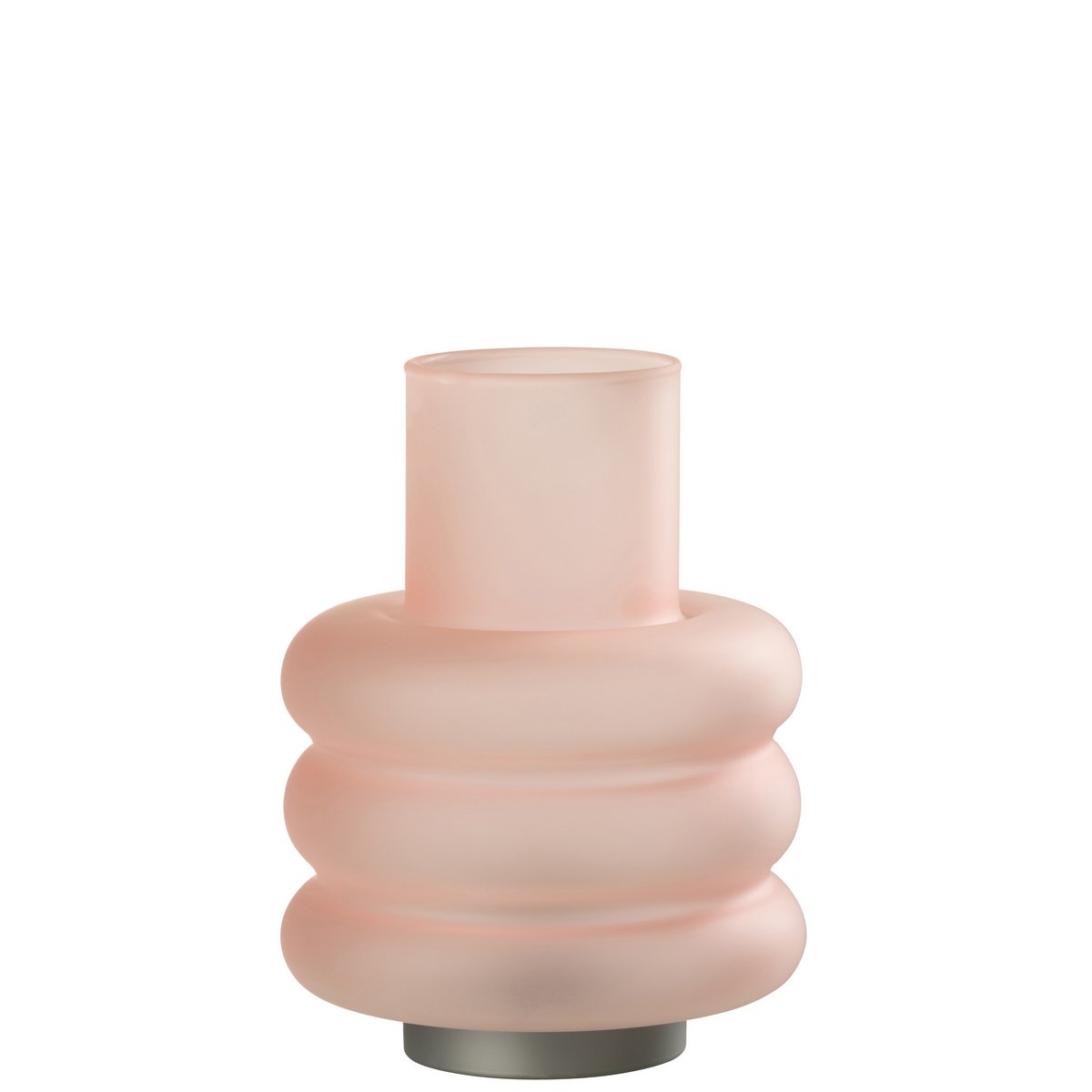 J-Line - Lampenringe - Glas - Rosa - LED