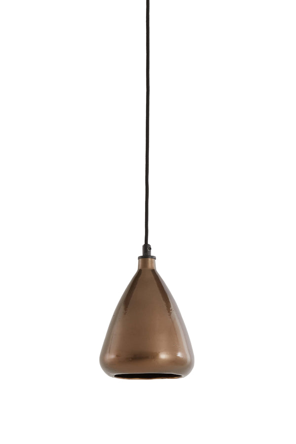 Light &amp; Living - Lampe à suspension 'Desi' (Taille S, Bronze Brillant)