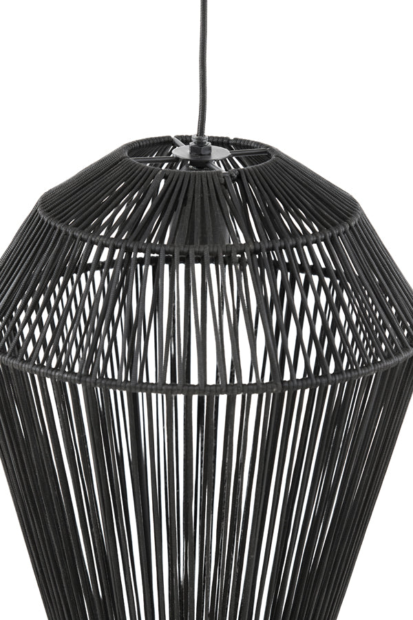 Light &amp; Living - Lampe suspendue 'Deya' (Variante B, Noir Mat)