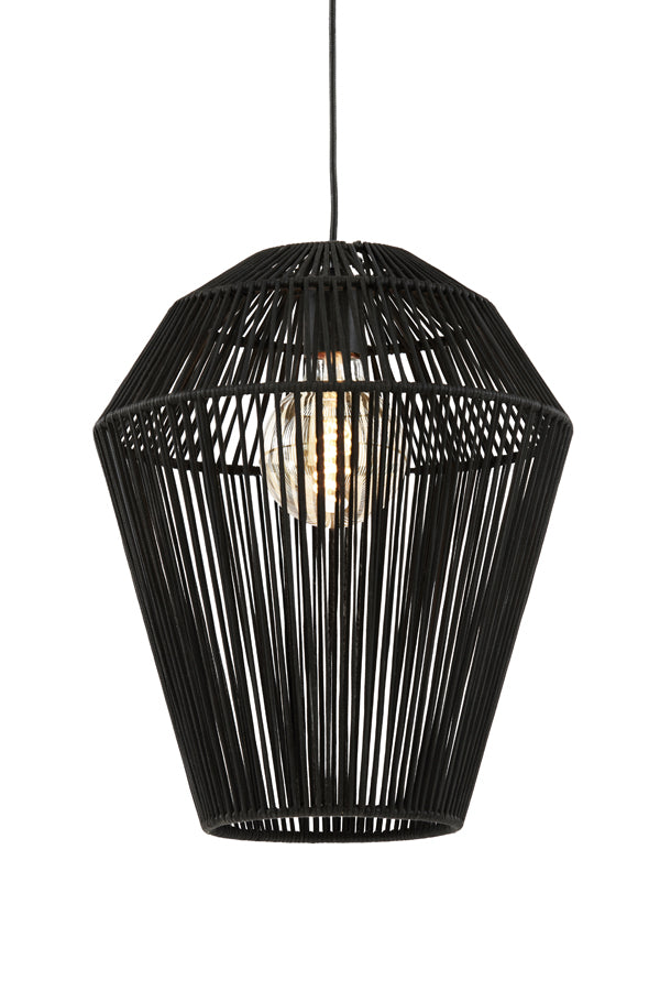 Light &amp; Living - Lampe suspendue 'Deya' (Variante B, Noir Mat)