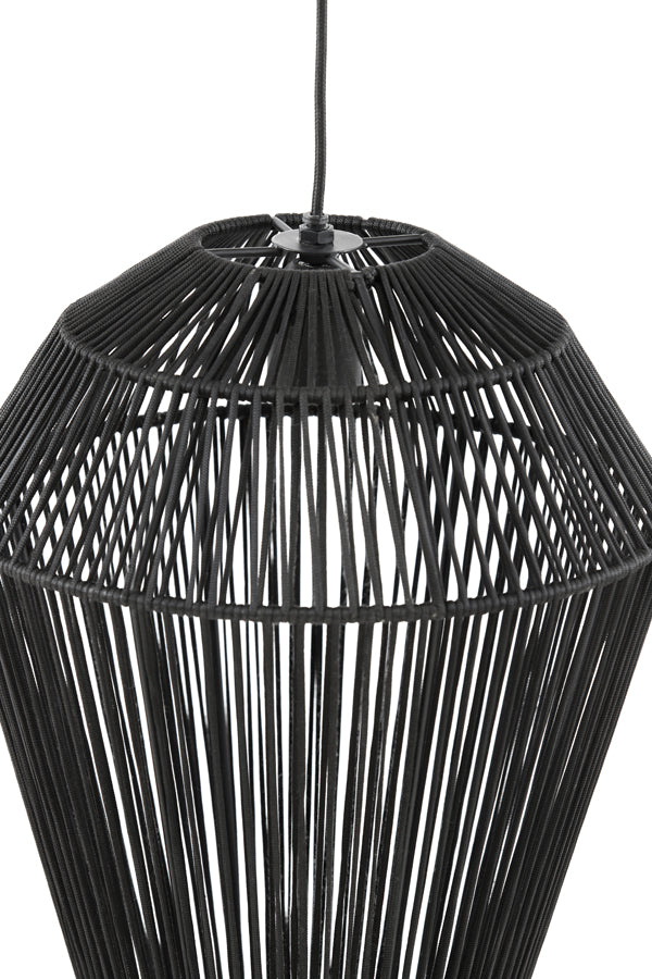 Light &amp; Living - Lampe suspendue 'Deya' (Variante A, Noir Mat)