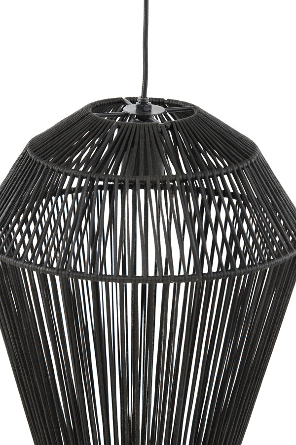 Light &amp; Living - Lampe suspendue 'Deya' (Variante D, Noir Mat)