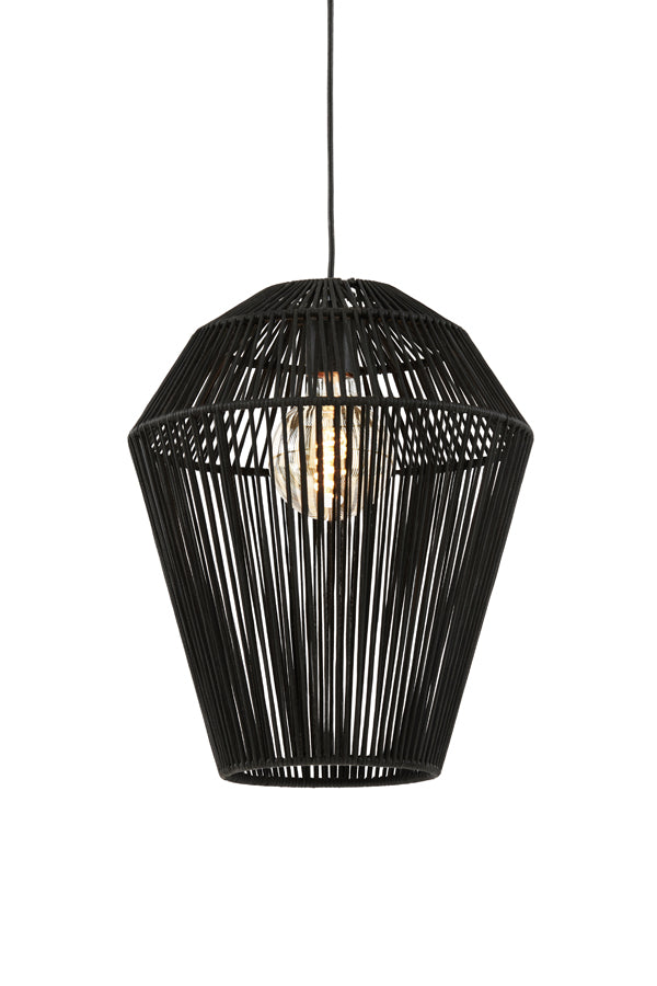 Light &amp; Living - Lampe suspendue 'Deya' (Variante A, Noir Mat)