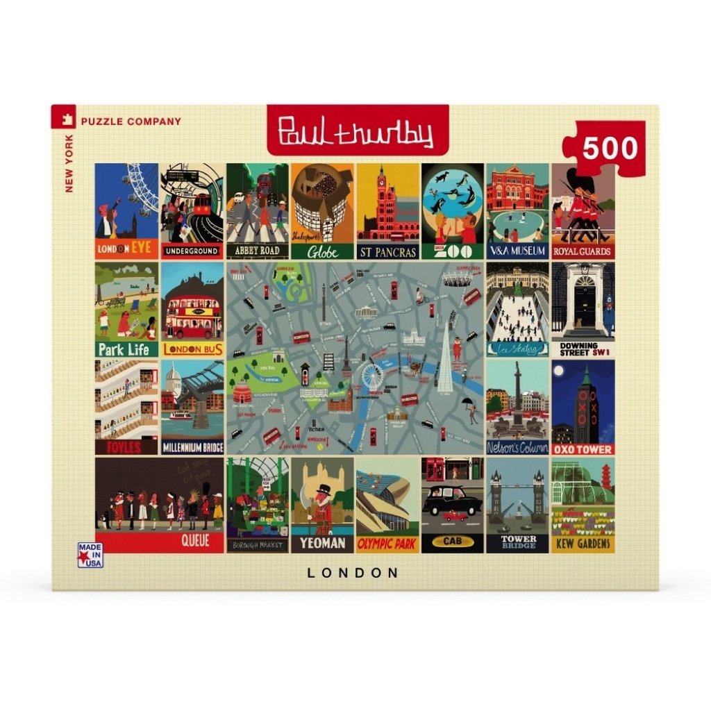 New York Puzzle Company - Puzzel 'London Collage' (500 stukjes)