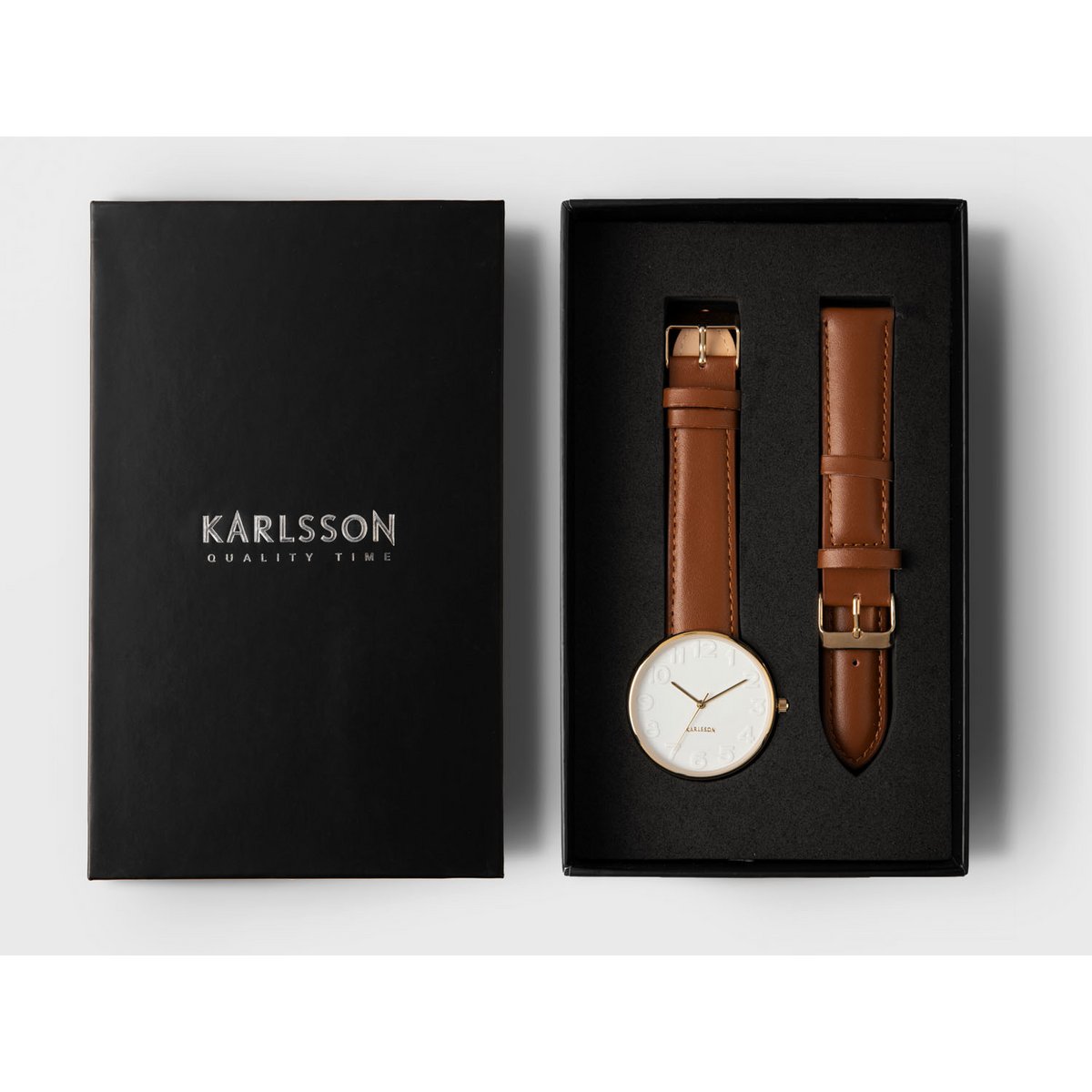 Karlsson – Uhr Weißer Stahl – KA5902WH