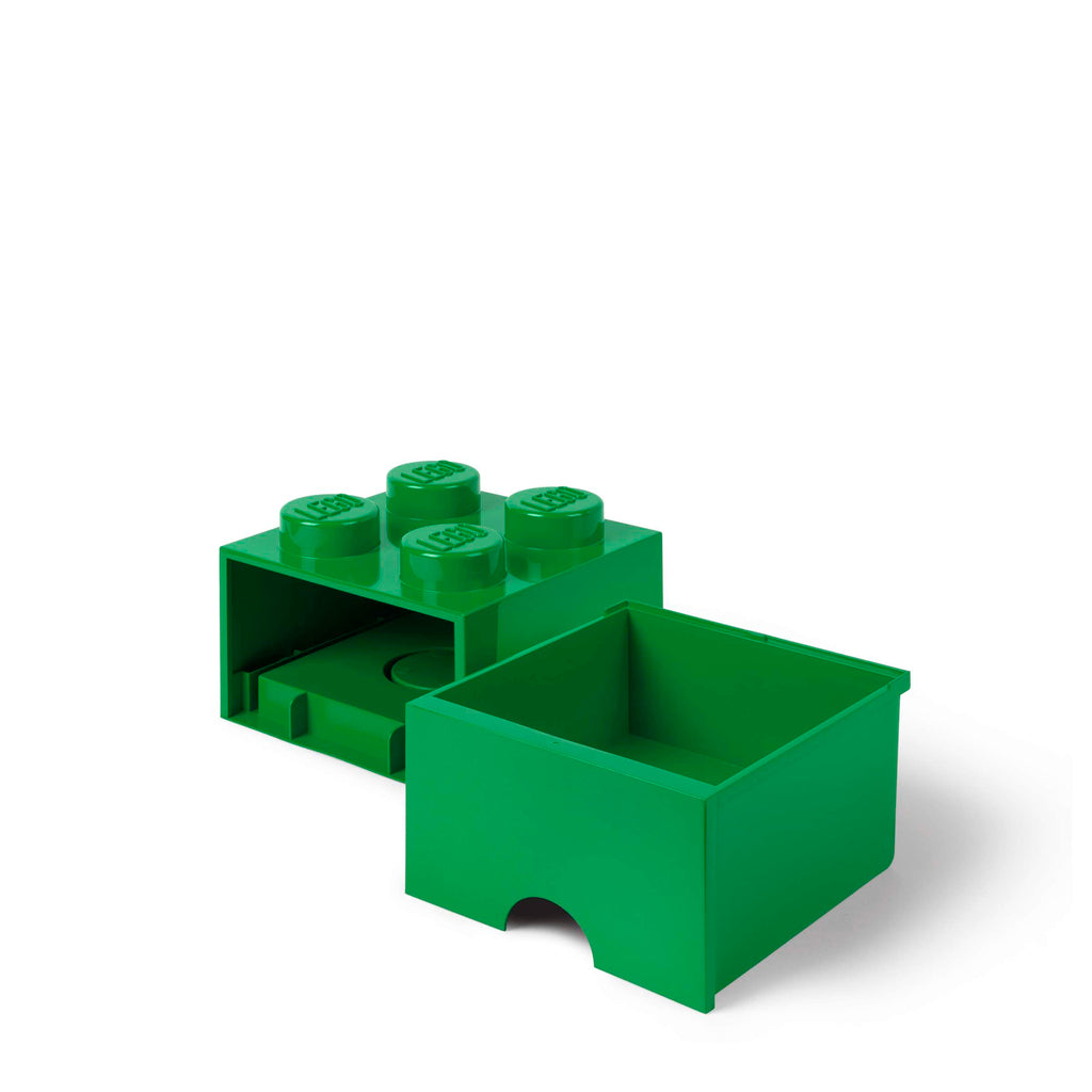 Lego - Opbergbox 'Brick 4' (Met lade, Groen)