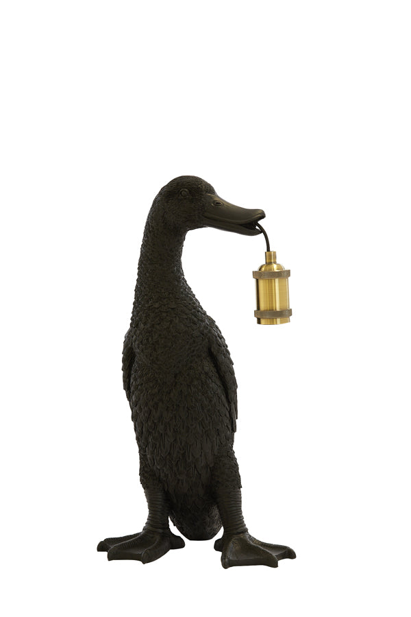 Light &amp; Living - Lampe de table 'Duck' (Taille M, Noir)