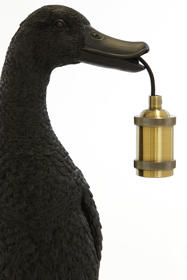 Light &amp; Living - Lampe de table 'Duck' (Taille M, Noir)