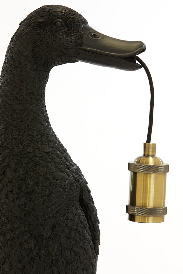 Light &amp; Living - Lampe de table 'Duck' (Taille M, Noir)