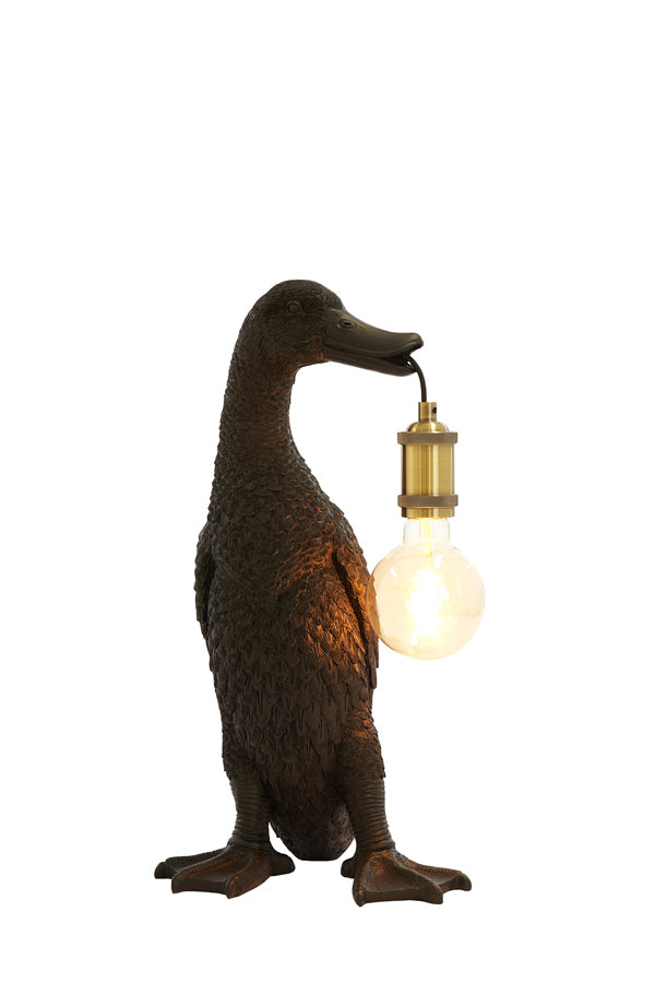 Light &amp; Living - Lampe de table 'Duck' (Taille M, Noir)