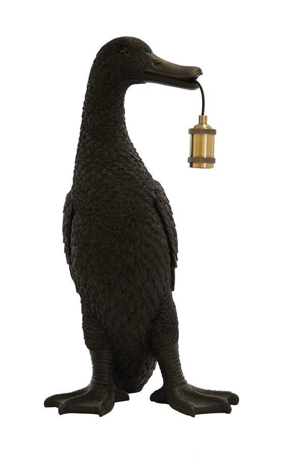 Light &amp; Living - Lampe de table 'Duck' (Taille L, Noir)