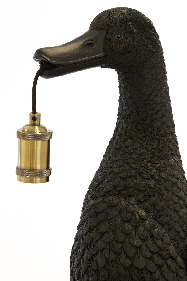 Light &amp; Living - Lampe de table 'Duck' (Taille L, Noir)