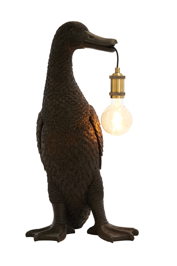 Light &amp; Living - Lampe de table 'Duck' (Taille L, Noir)