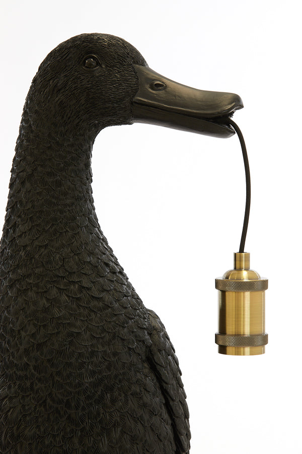 Light &amp; Living - Lampe de table 'Duck' (Taille L, Noir)