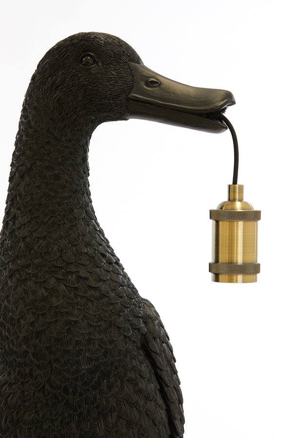 Light &amp; Living - Lampe de table 'Duck' (Taille L, Noir)