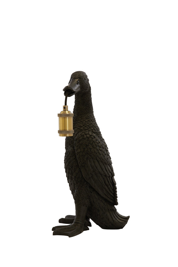 Light &amp; Living - Lampe de table 'Duck' (Taille M, Noir)