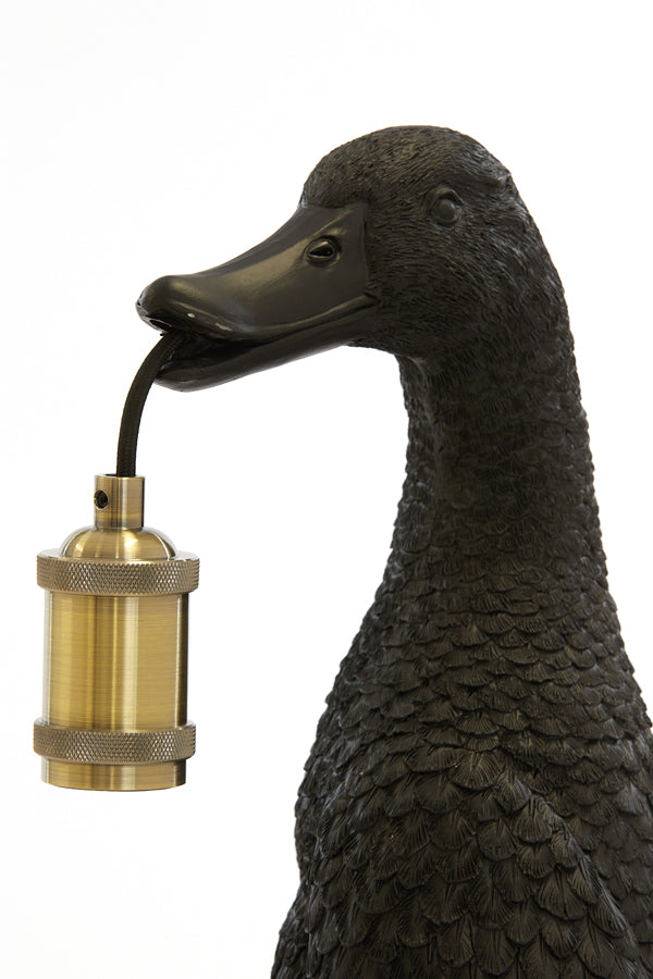 Light &amp; Living - Lampe de table 'Duck' (Taille M, Noir)