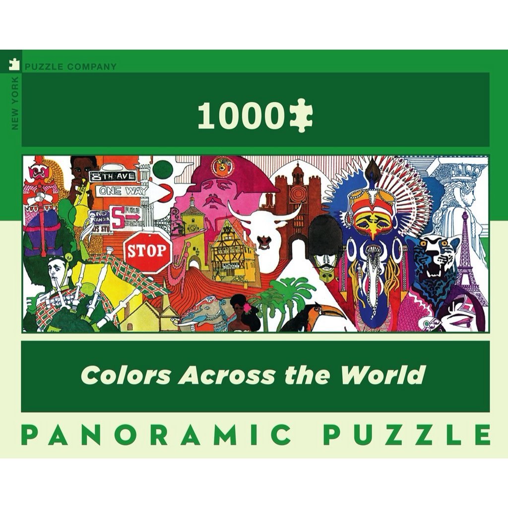 New York Puzzle Company - Puzzle 'Les couleurs à travers le monde' (1000 pièces)