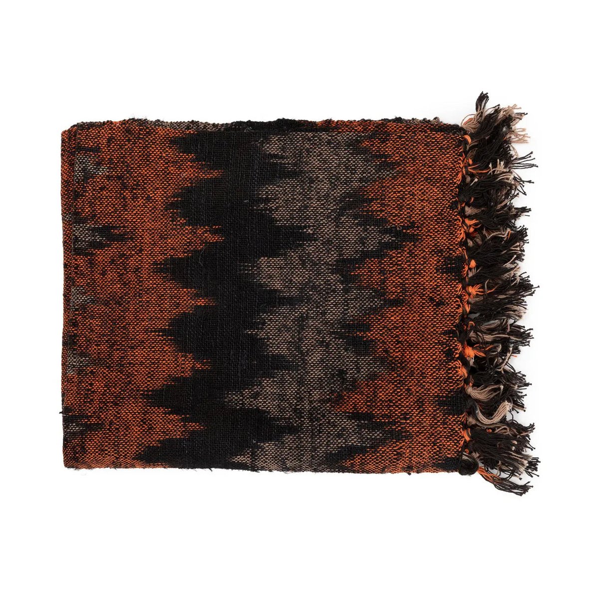 Bazar Bizar - Plaid 'S'il vous Plaid' (Noir Orange)