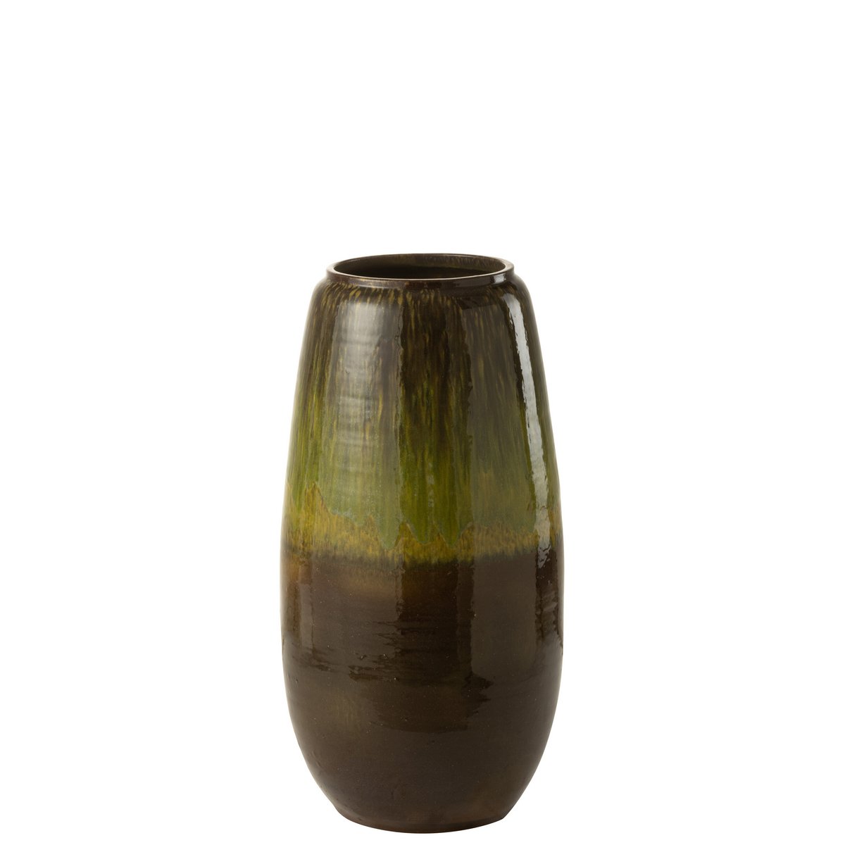 J-Line - Vase 'Olive' (Größe S, Grün)